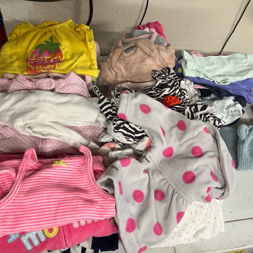 Girls Newborn Clothing Lot, Over 50 pieces